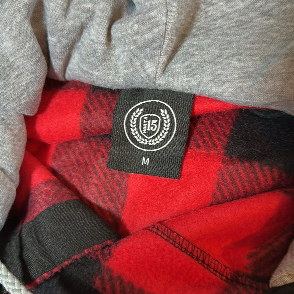 NWT North 15 Flannel Hoodie Medium - Picture 10 of 12